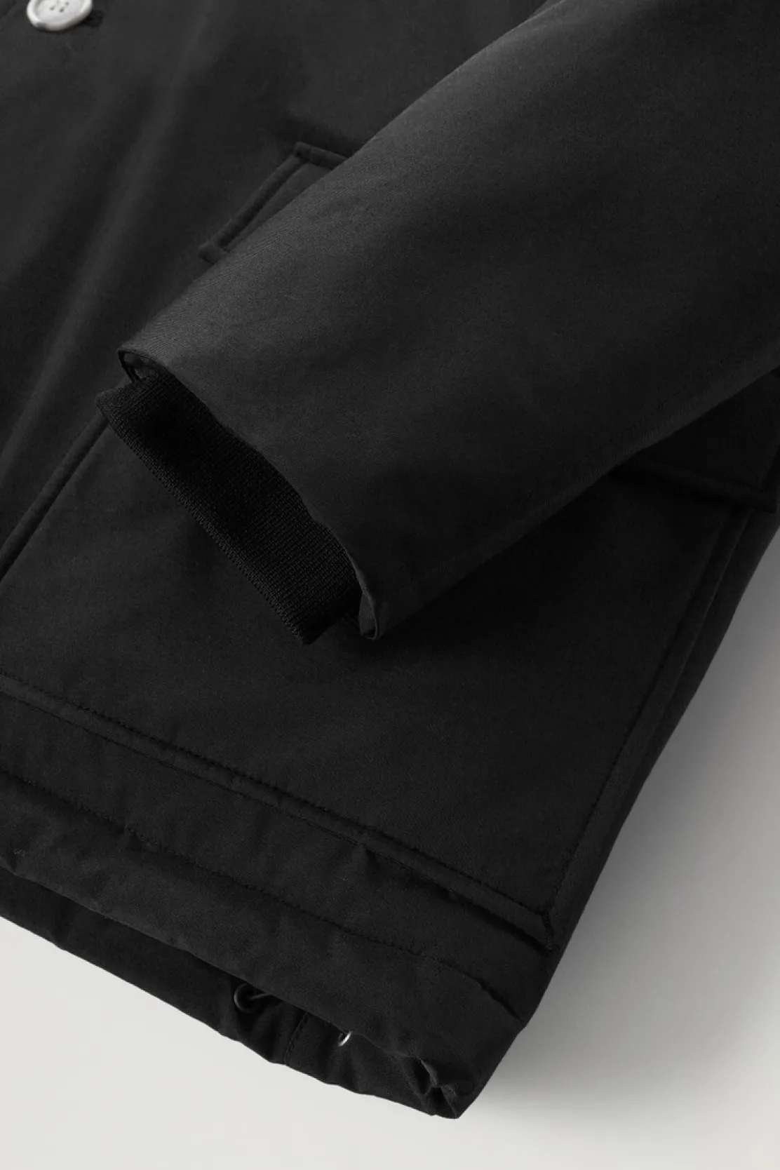Parka>Woolrich Arctic Anorak In Ramar Cloth Con Pelliccia Removibile Black