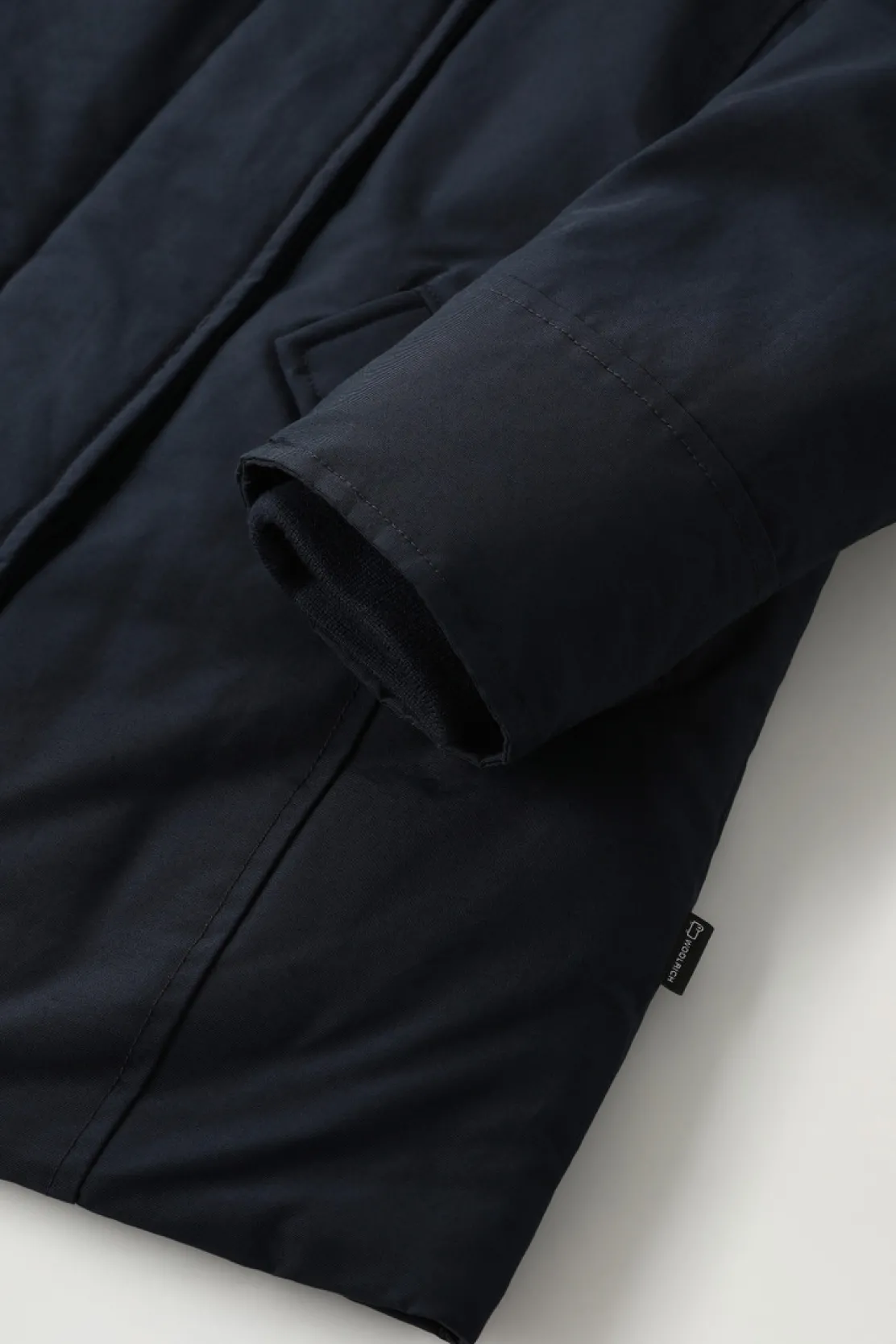 Parka>Woolrich Arctic Parka Da Bambina In Ramar Cloth Melton Blue