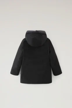 Parka>Woolrich Arctic Parka Da Bambina In Ramar Cloth Black