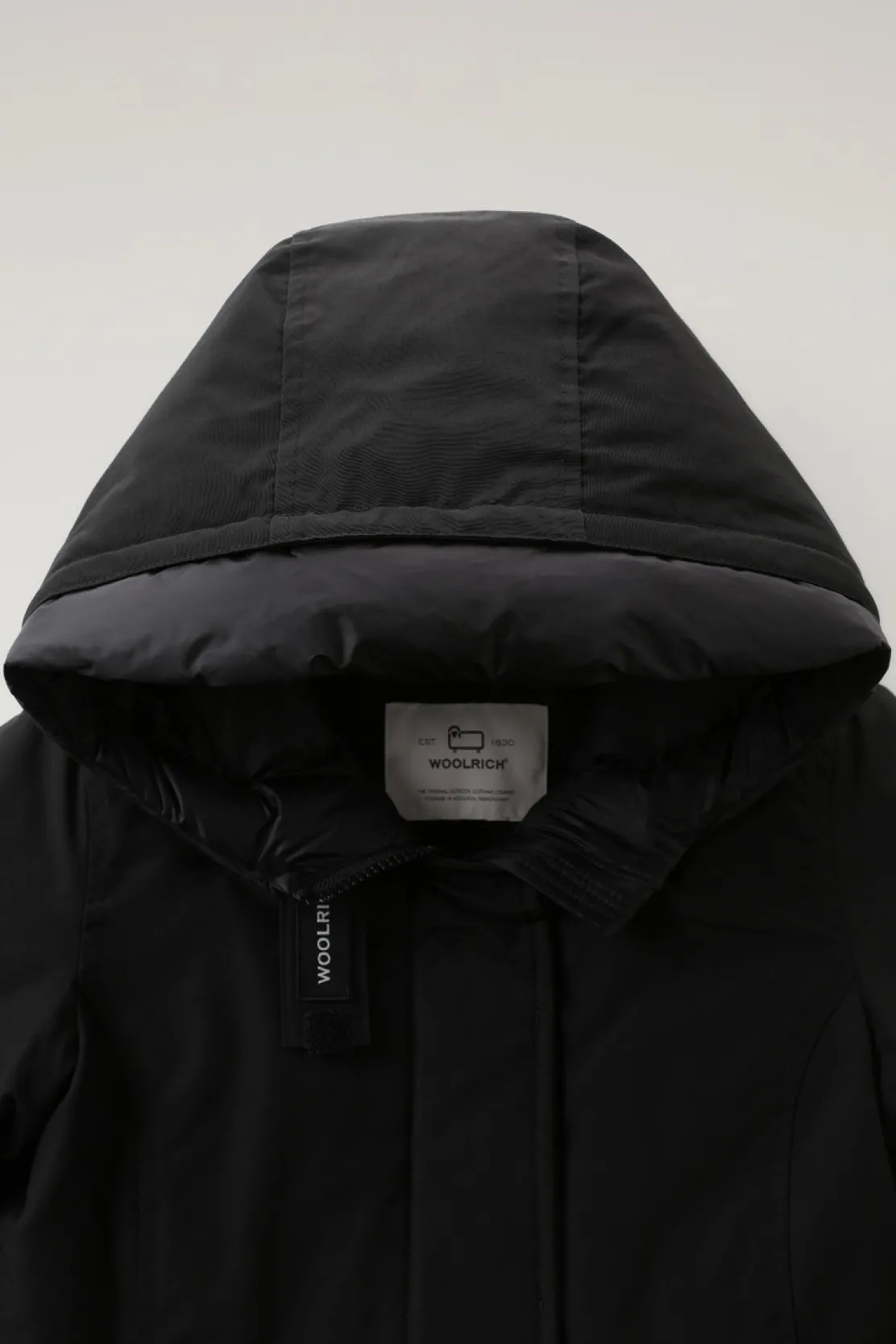 Parka>Woolrich Arctic Parka Da Bambina In Ramar Cloth Black