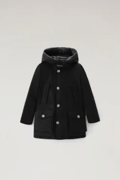 Parka>Woolrich Arctic Parka Da Bambino In Ramar Cloth Black