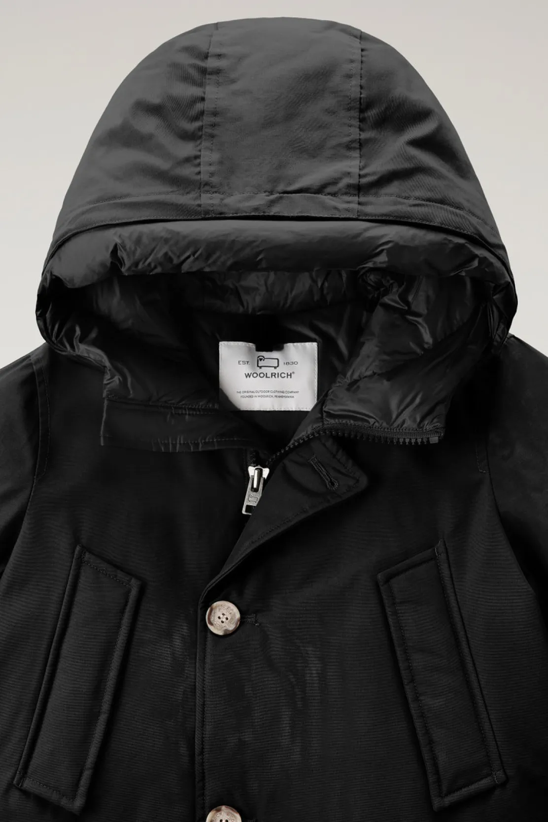 Parka>Woolrich Arctic Parka Da Bambino In Ramar Cloth Black
