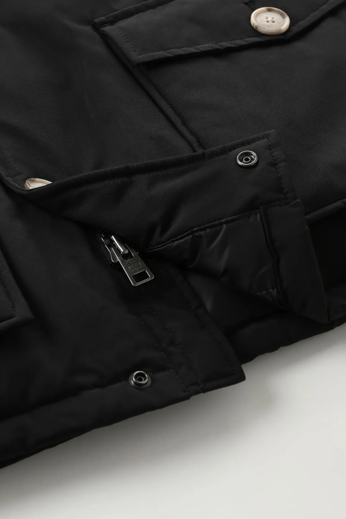 Parka>Woolrich Arctic Parka Da Bambino In Ramar Cloth Black