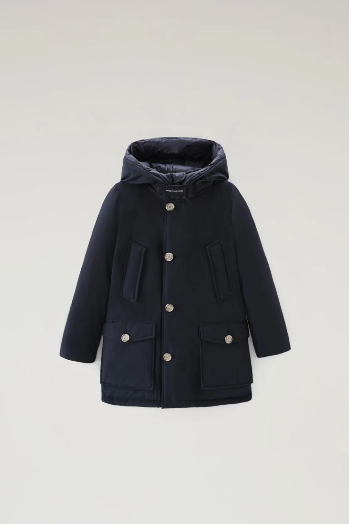 Parka>Woolrich Arctic Parka Da Bambino In Ramar Cloth Melton Blue