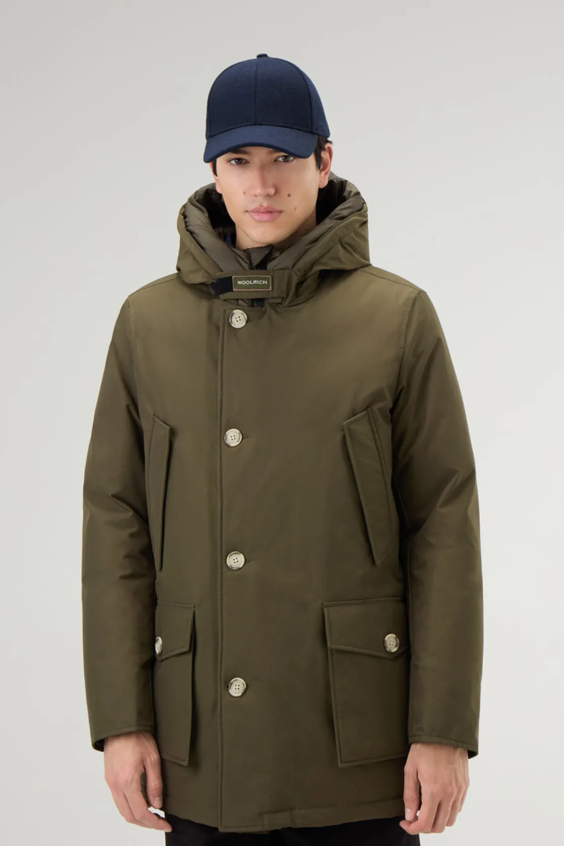 Parka>Woolrich Arctic Parka In Ramar Cloth Dark Green
