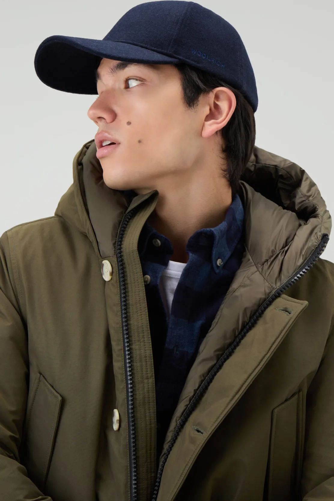 Parka>Woolrich Arctic Parka In Ramar Cloth Dark Green