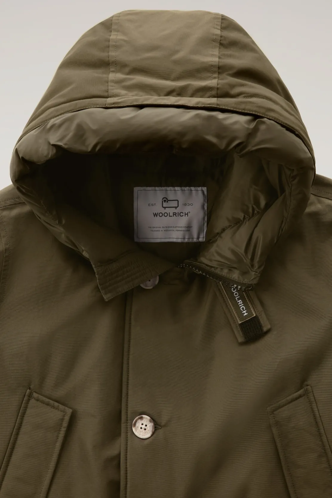 Parka>Woolrich Arctic Parka In Ramar Cloth Dark Green