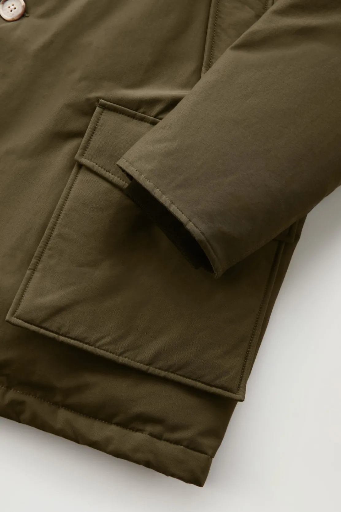 Parka>Woolrich Arctic Parka In Ramar Cloth Dark Green