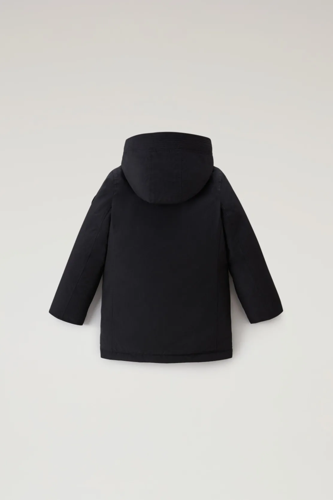 Parka>Woolrich Arctic Parka In Ramar Cloth Da Bambina Con Dettagli Satinati Black