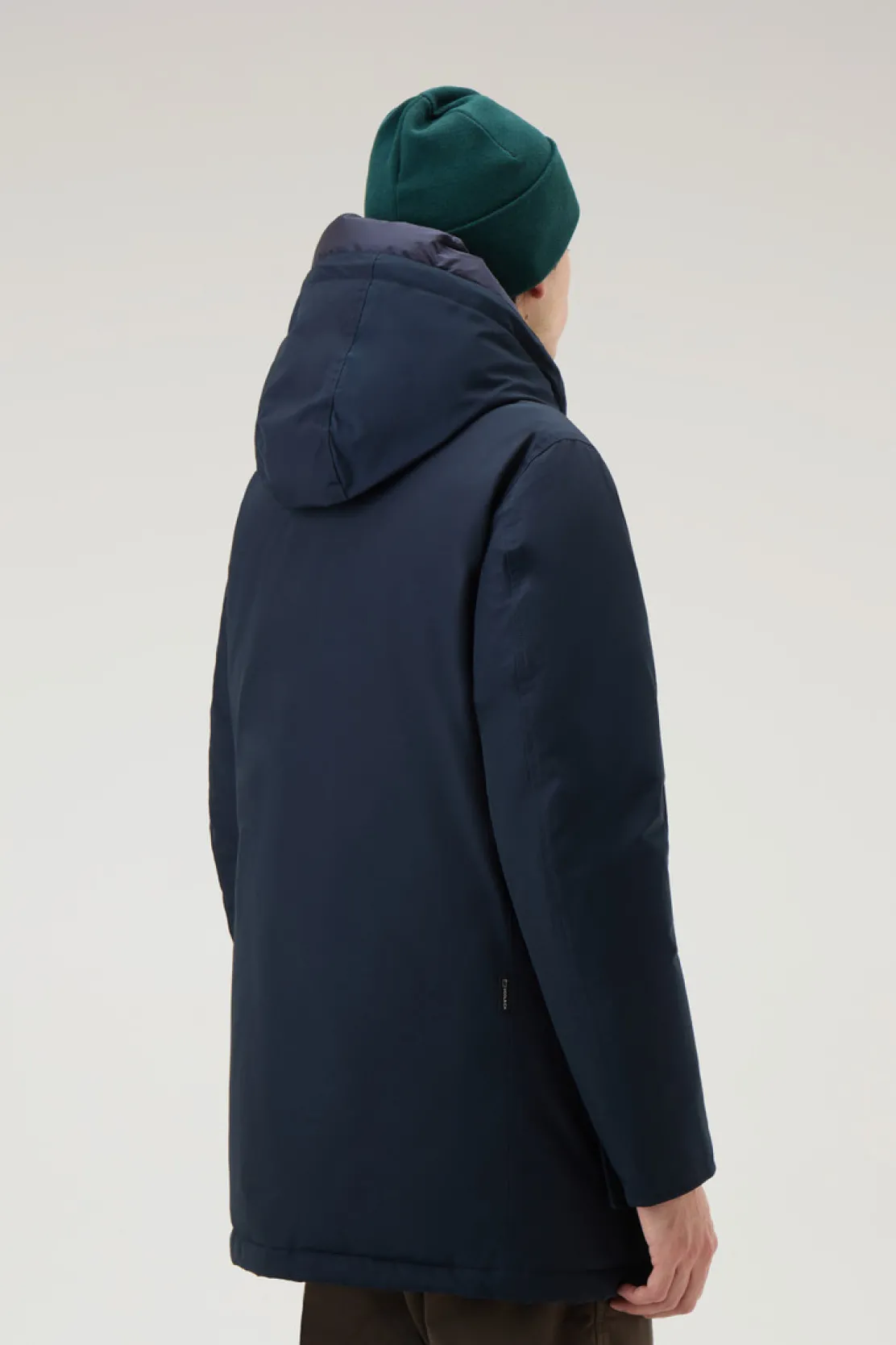 Parka>Woolrich Arctic Parka In Ramar Cloth Melton Blue
