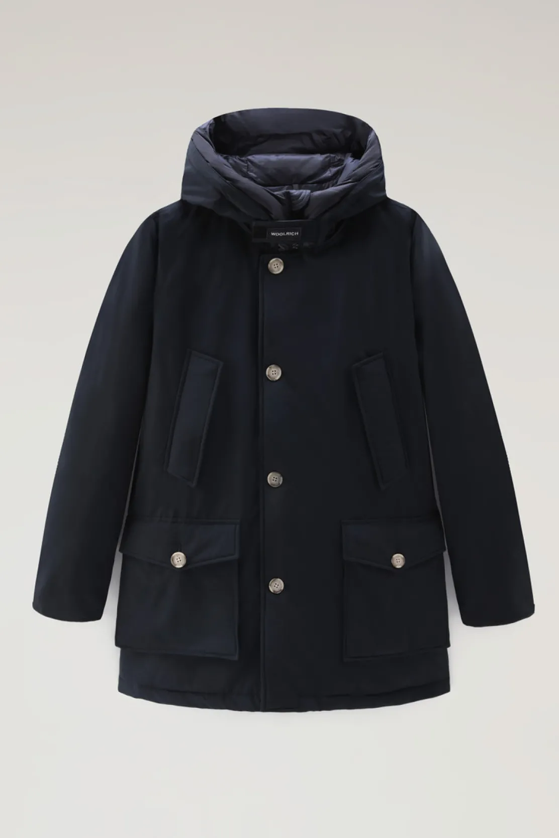 Parka>Woolrich Arctic Parka In Ramar Cloth Melton Blue