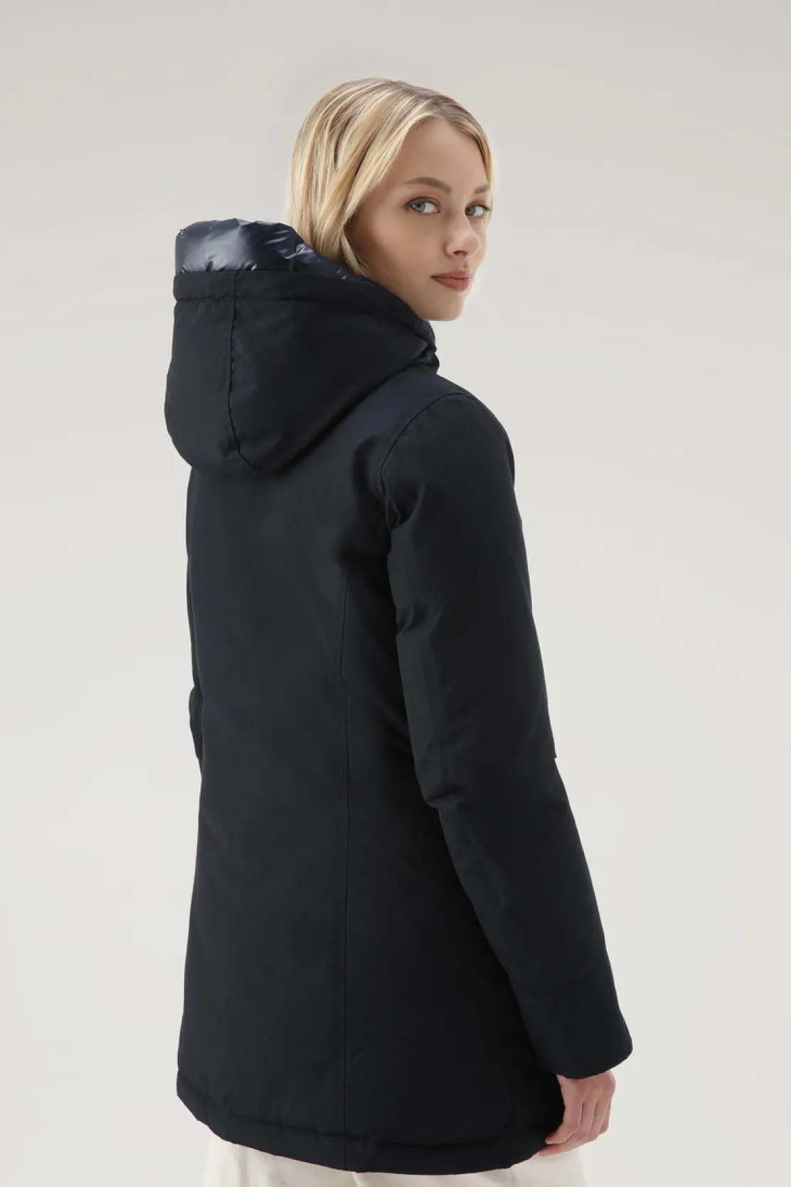 Parka>Woolrich Arctic Parka In Ramar Cloth Dark Navy