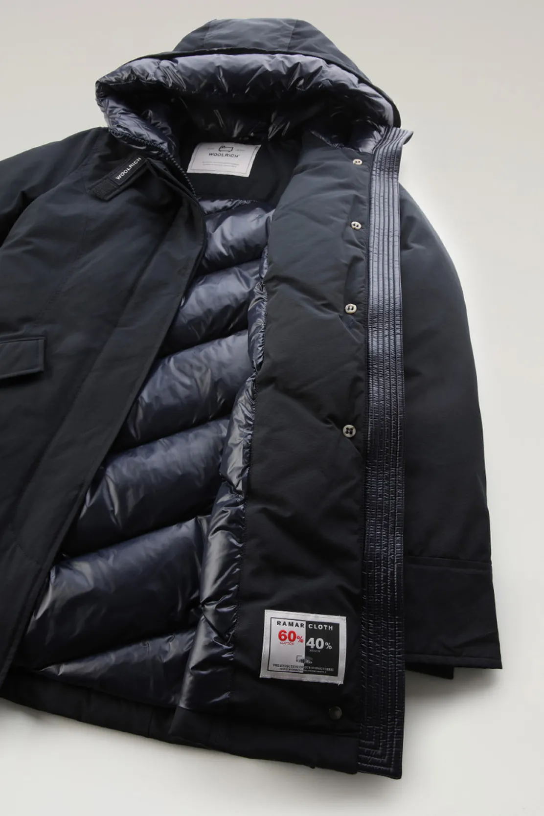 Parka>Woolrich Arctic Parka In Ramar Cloth Dark Navy