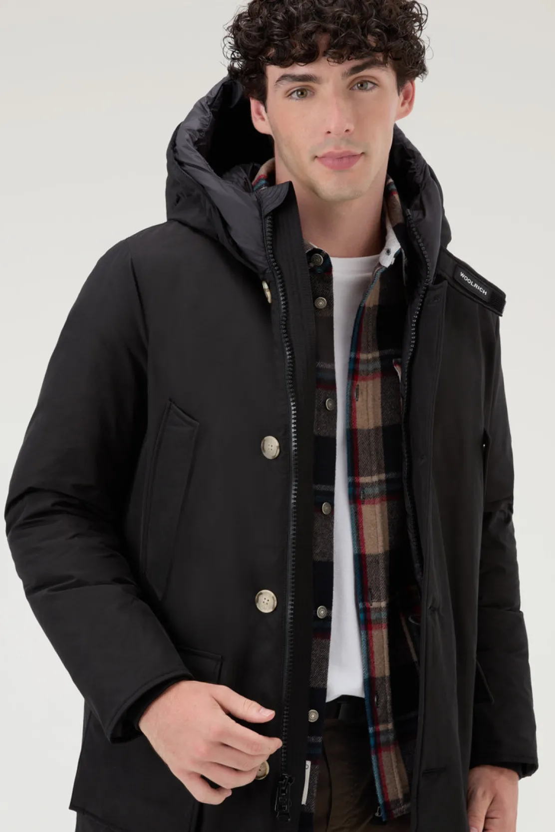 Parka>Woolrich Arctic Parka In Ramar Cloth Black