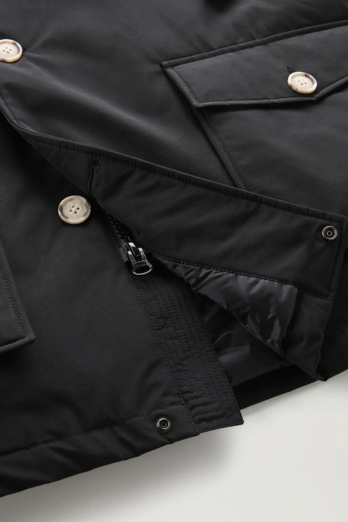 Parka>Woolrich Arctic Parka In Ramar Cloth Black