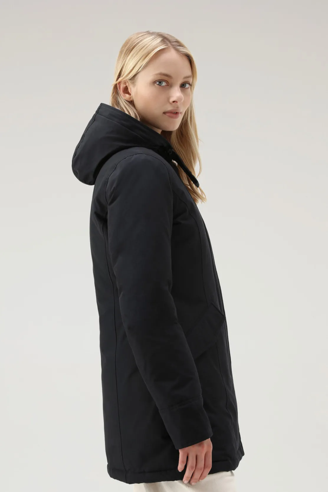 Parka>Woolrich Arctic Parka In Ramar Cloth Con Pelliccia Removibile Dark Navy