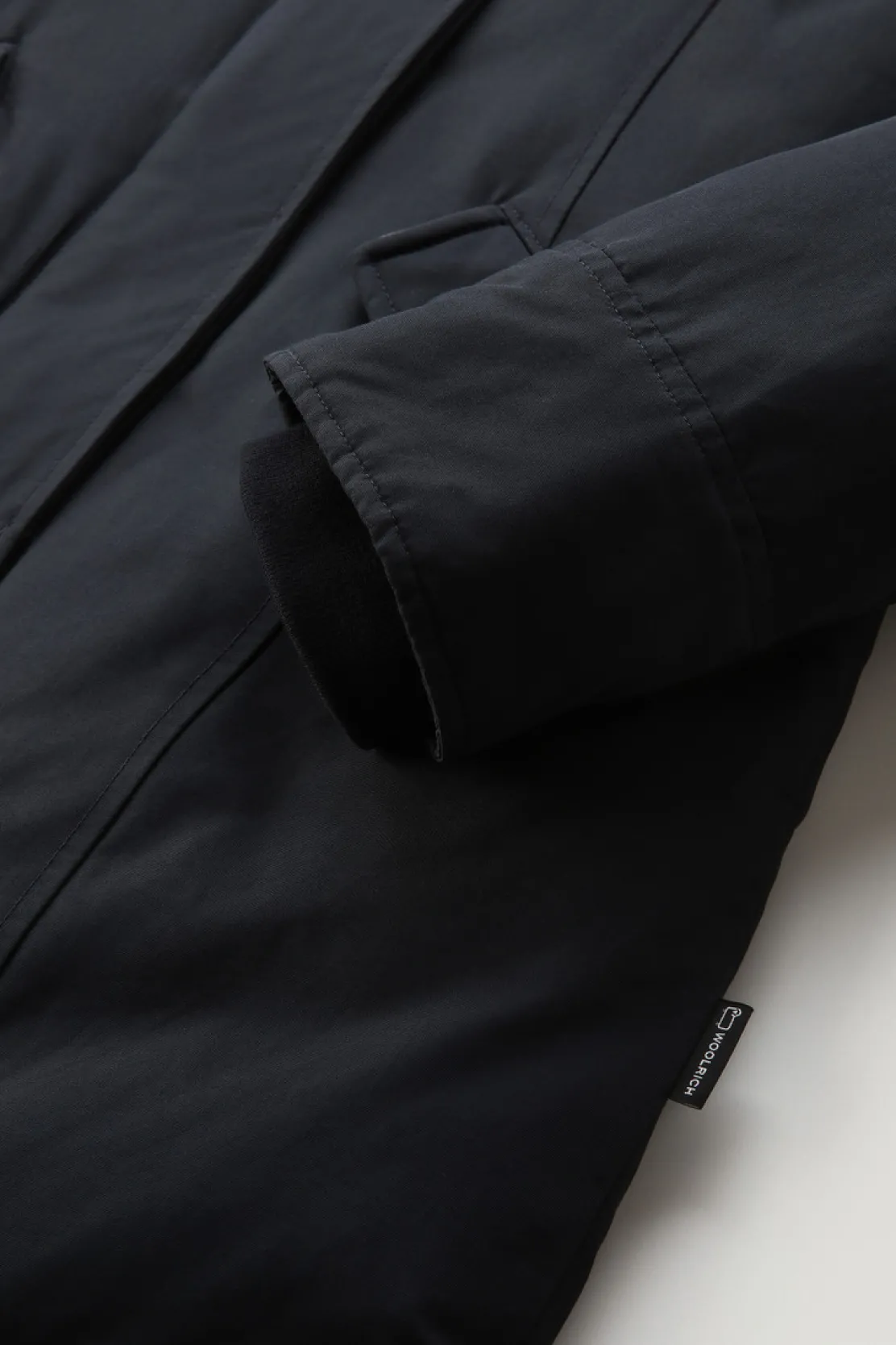 Parka>Woolrich Arctic Parka In Ramar Cloth Con Pelliccia Removibile Dark Navy