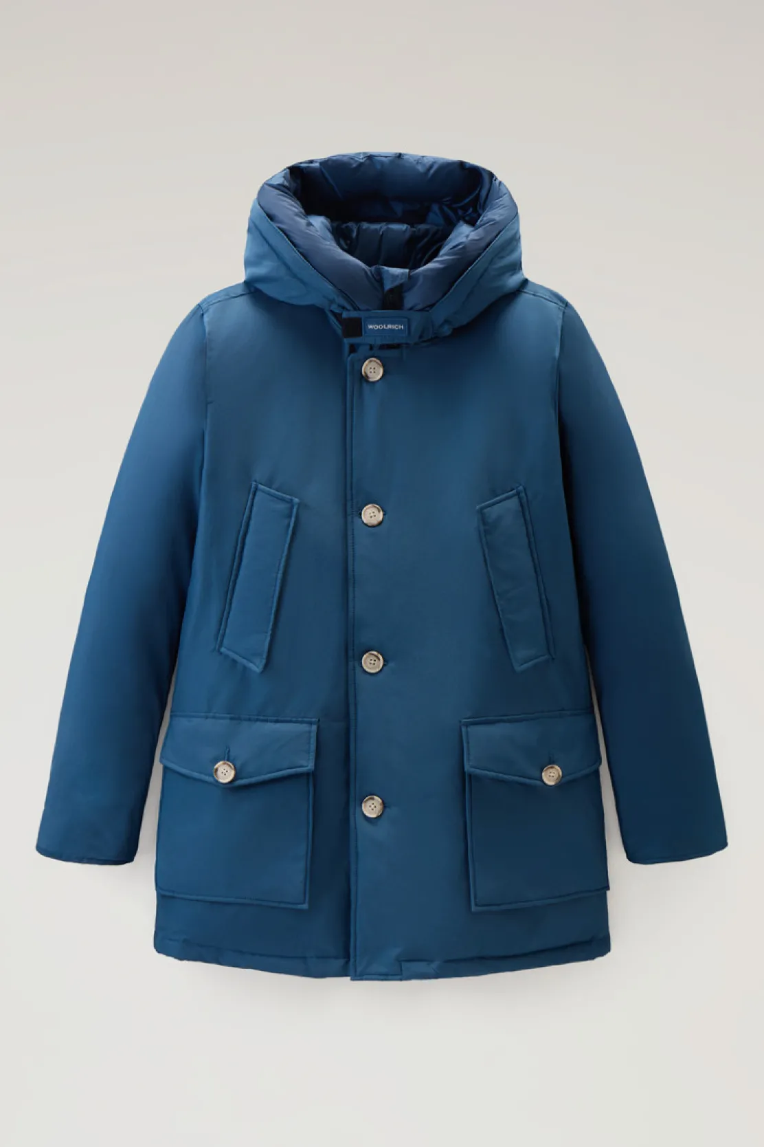 Parka>Woolrich Arctic Parka In Ramar Cloth Blue Lobster