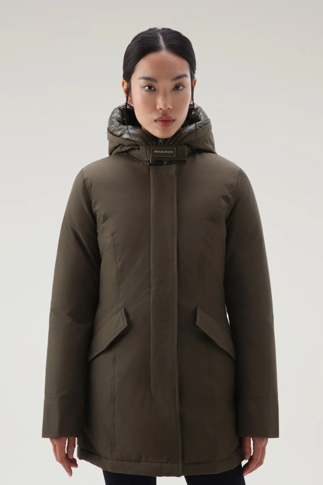 Parka>Woolrich Arctic Parka In Ramar Cloth Dark Green