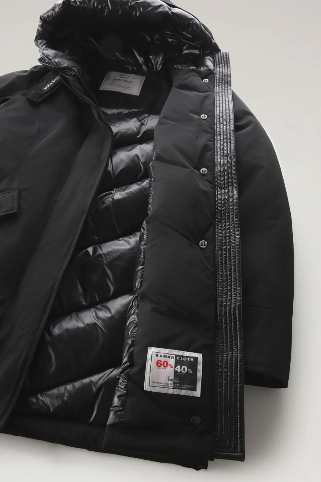 Parka>Woolrich Arctic Parka In Ramar Cloth Black