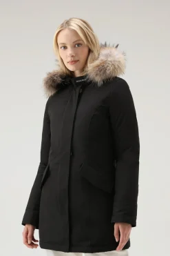 Parka>Woolrich Arctic Parka In Urban Touch Con Pelliccia Removibile Black