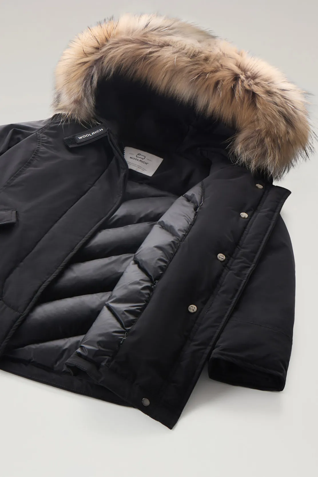 Parka>Woolrich Arctic Parka In Urban Touch Da Bambina Black