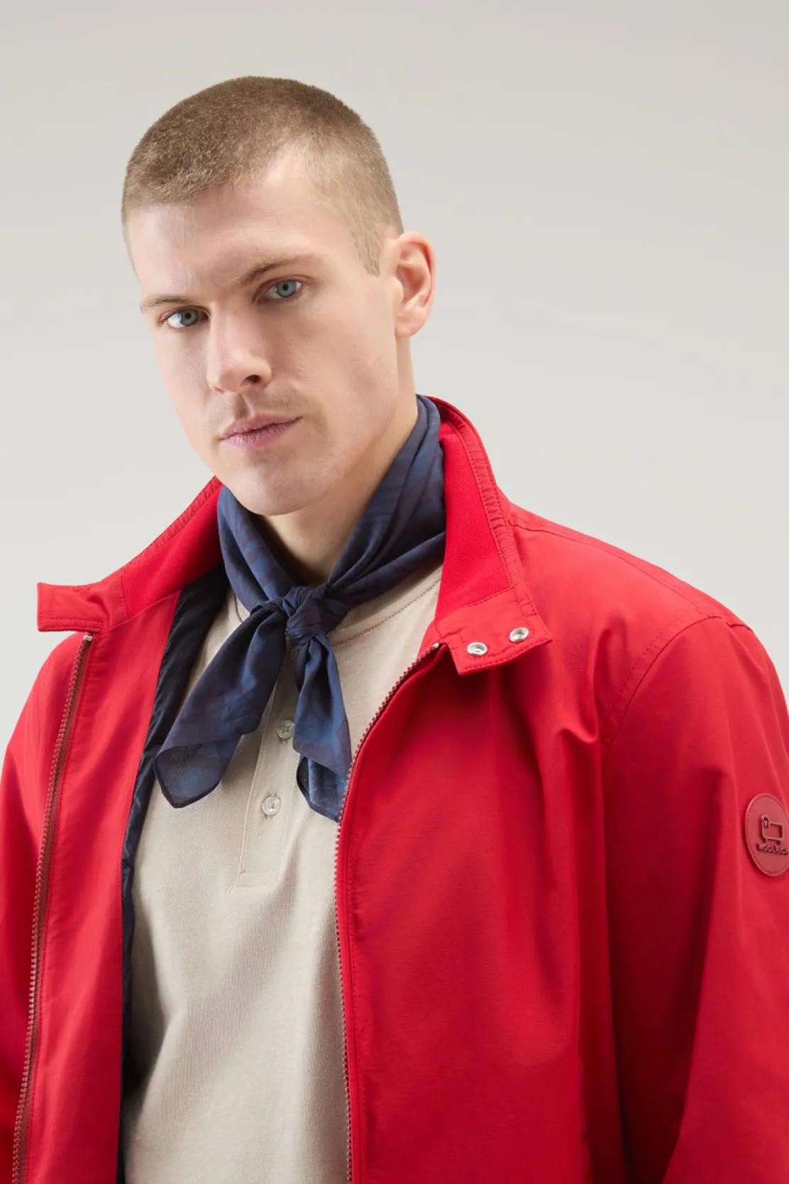 Sciarpe|Sciarpe>Woolrich Bandana In Puro Cotone Con Stampa Tinta In Capo Maritime Blue Flower