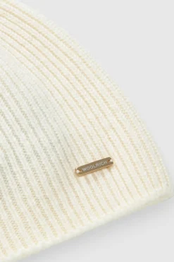Cappelli>Woolrich Berretto In Puro Cashmere Ivory