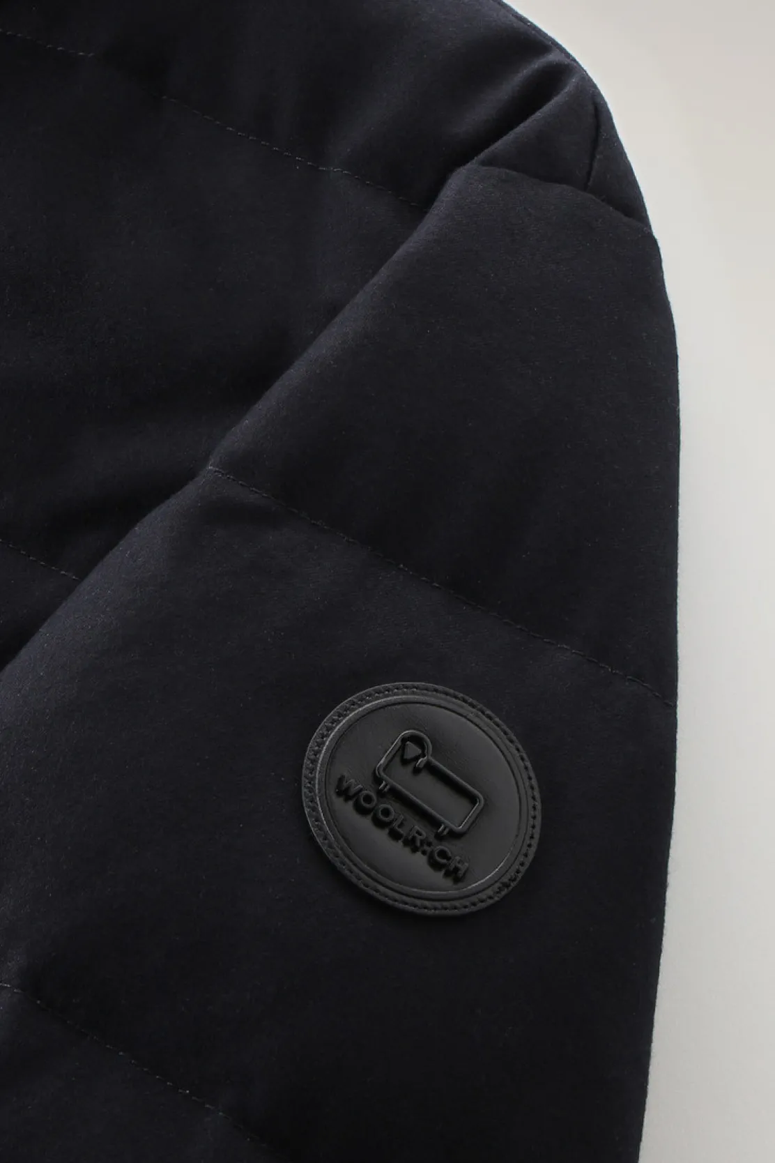 Impermeabili|Giacche>Woolrich Blazer Luxe In Lana Vitale Barberis Canonico Melton Blue