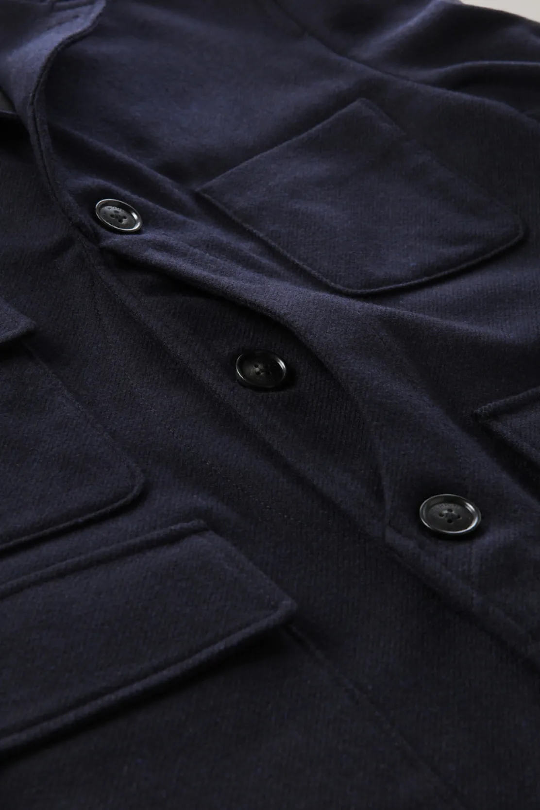 Giacche>Woolrich Blazer Upland In Lana Riciclata Melton Blue