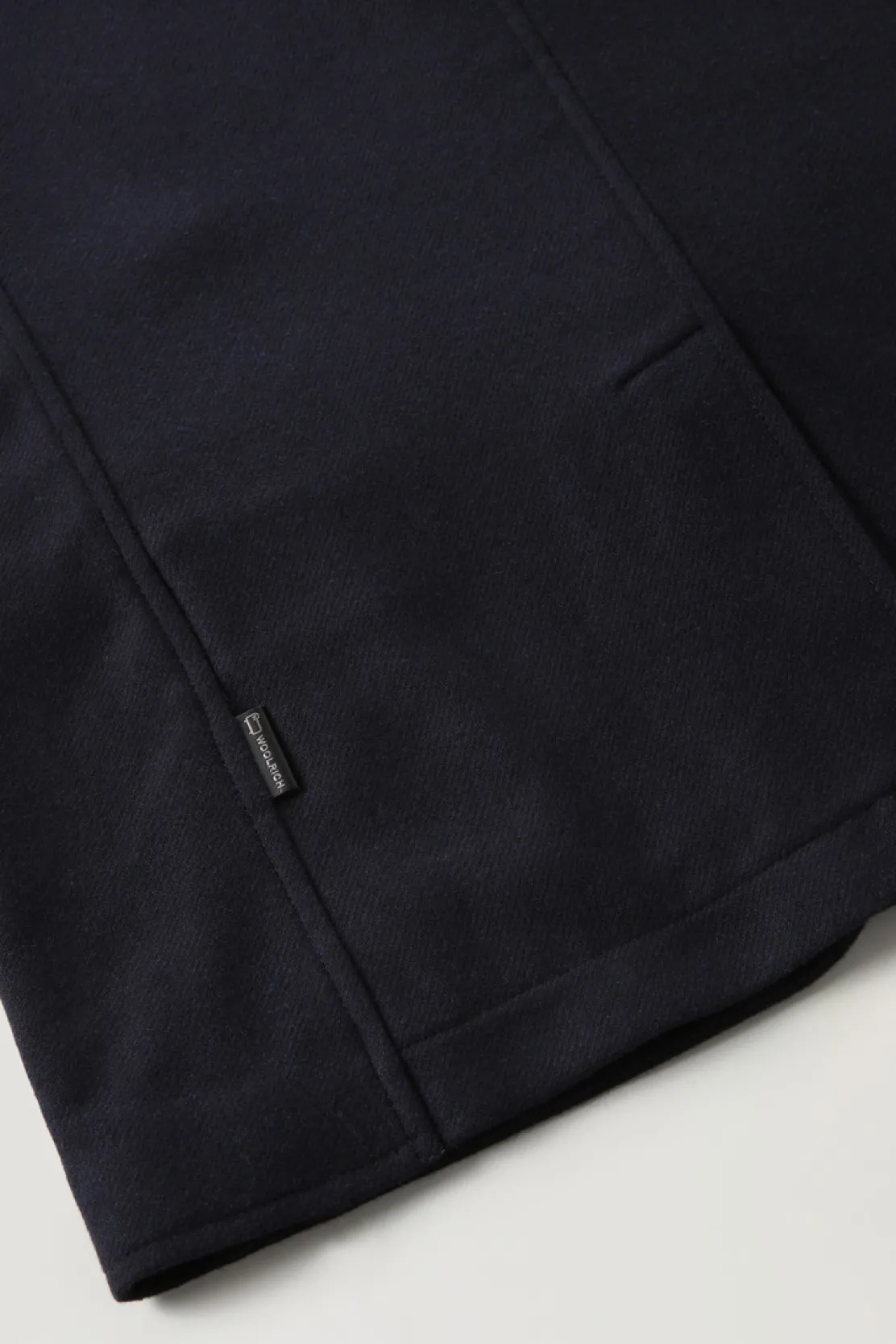 Giacche>Woolrich Blazer Upland In Lana Riciclata Melton Blue
