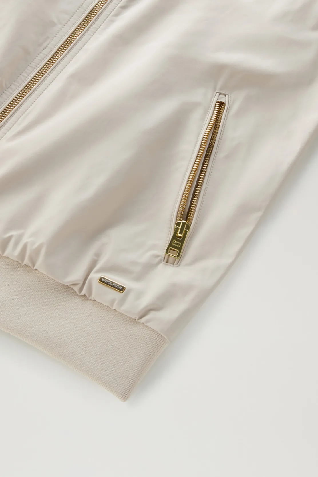 Bomber>Woolrich Bomber Charlotte In Urban Touch Light Oak