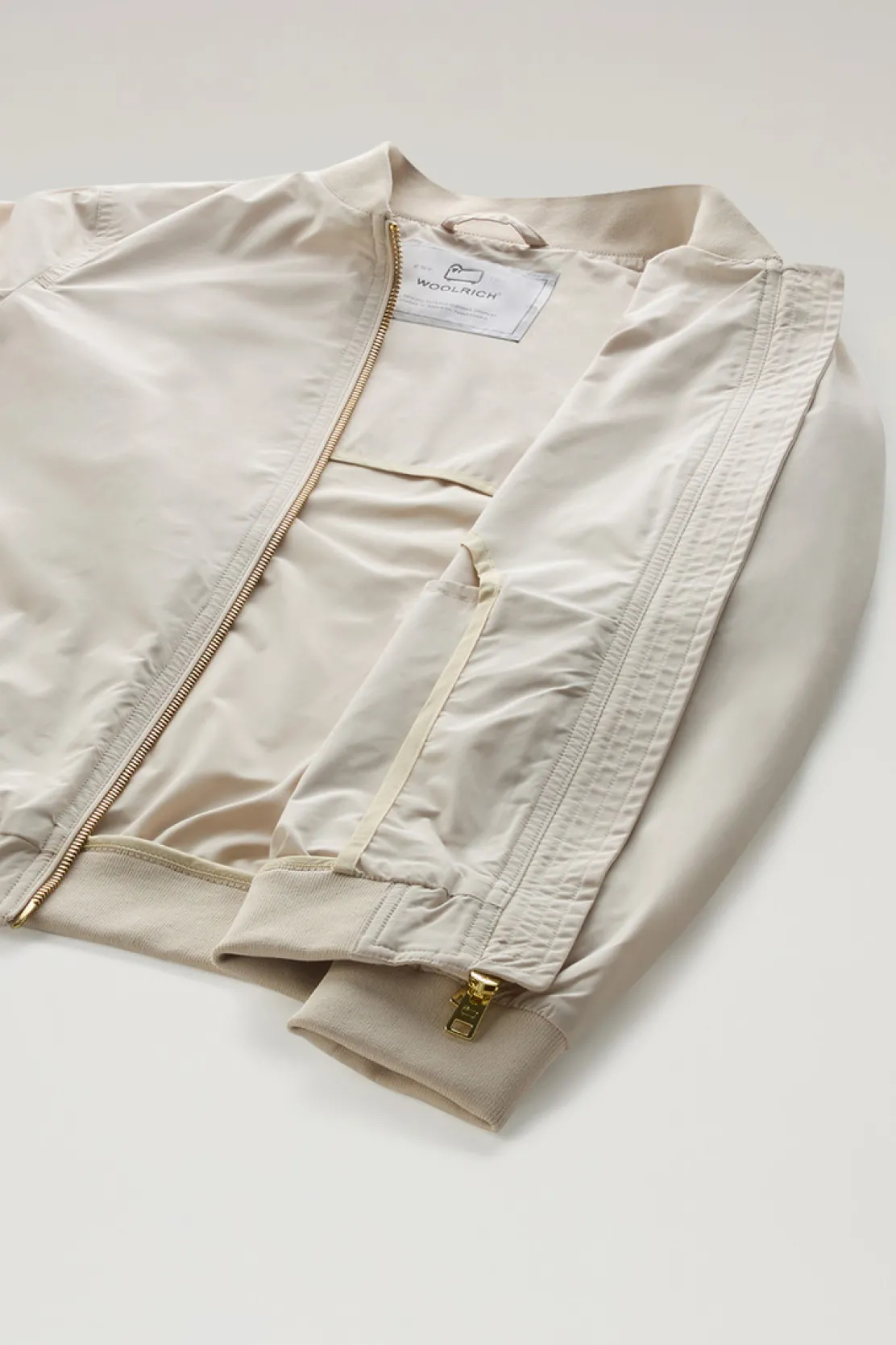 Bomber>Woolrich Bomber Charlotte In Urban Touch Light Oak
