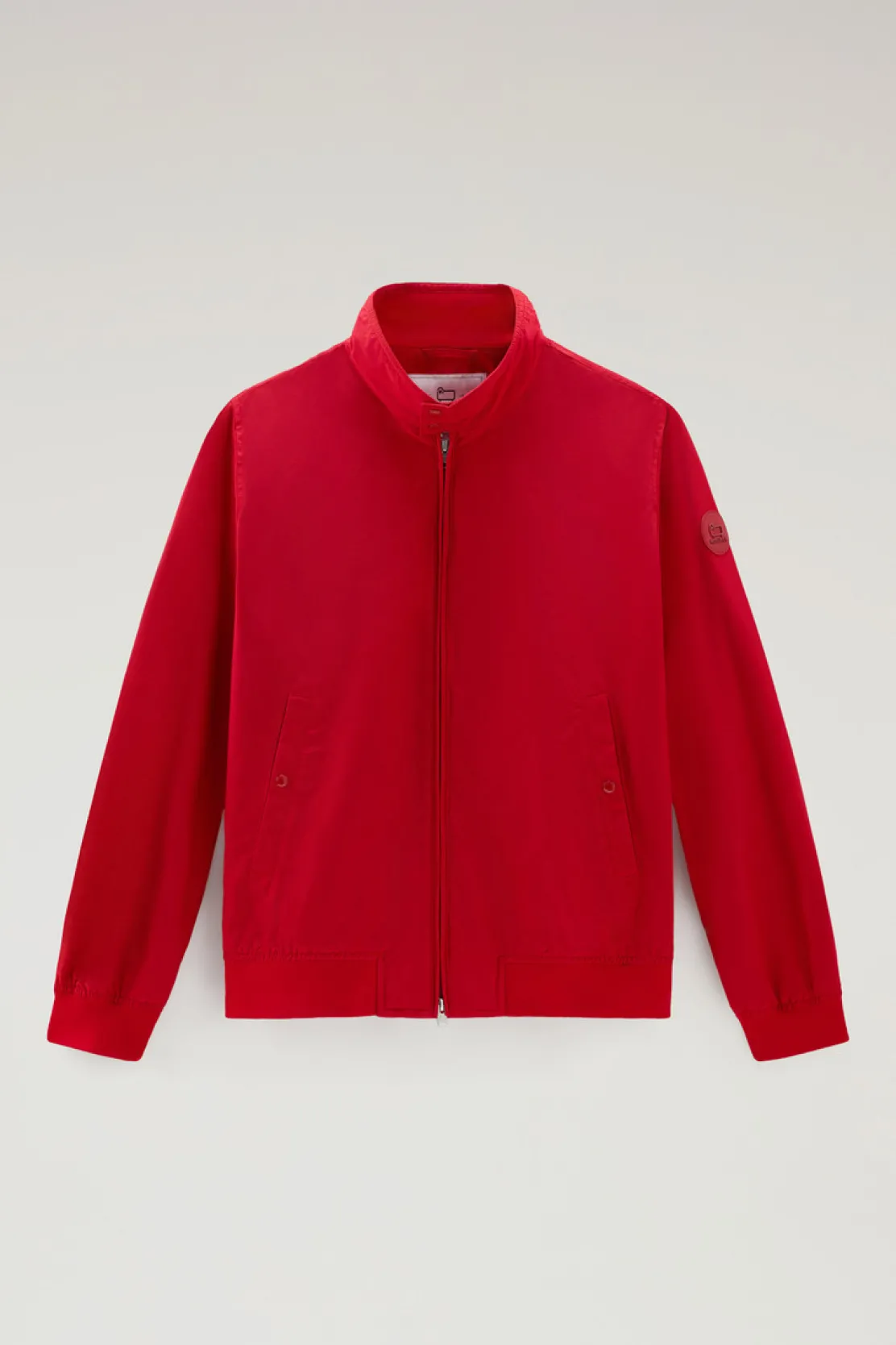 Bomber>Woolrich Bomber Cruiser In Ramar Cloth Con Collo Alto Sky Red