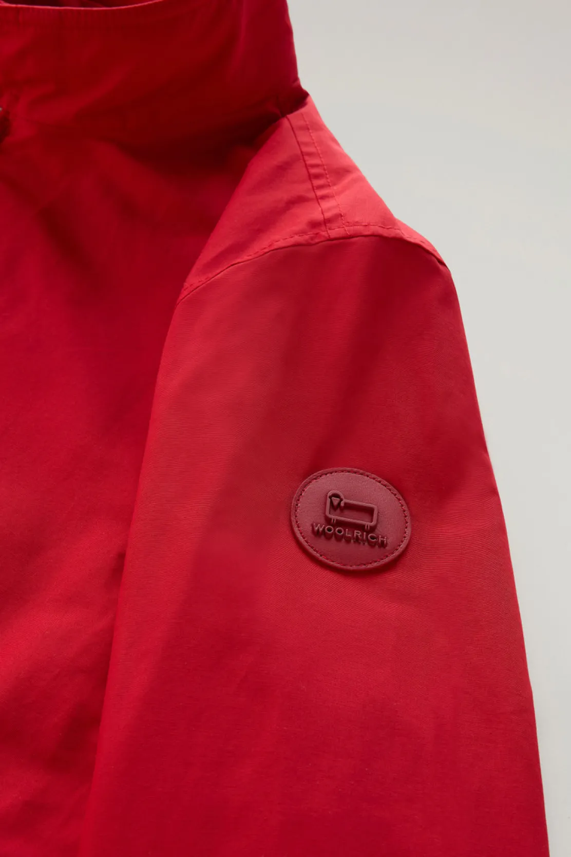 Bomber>Woolrich Bomber Cruiser In Ramar Cloth Con Collo Alto Sky Red