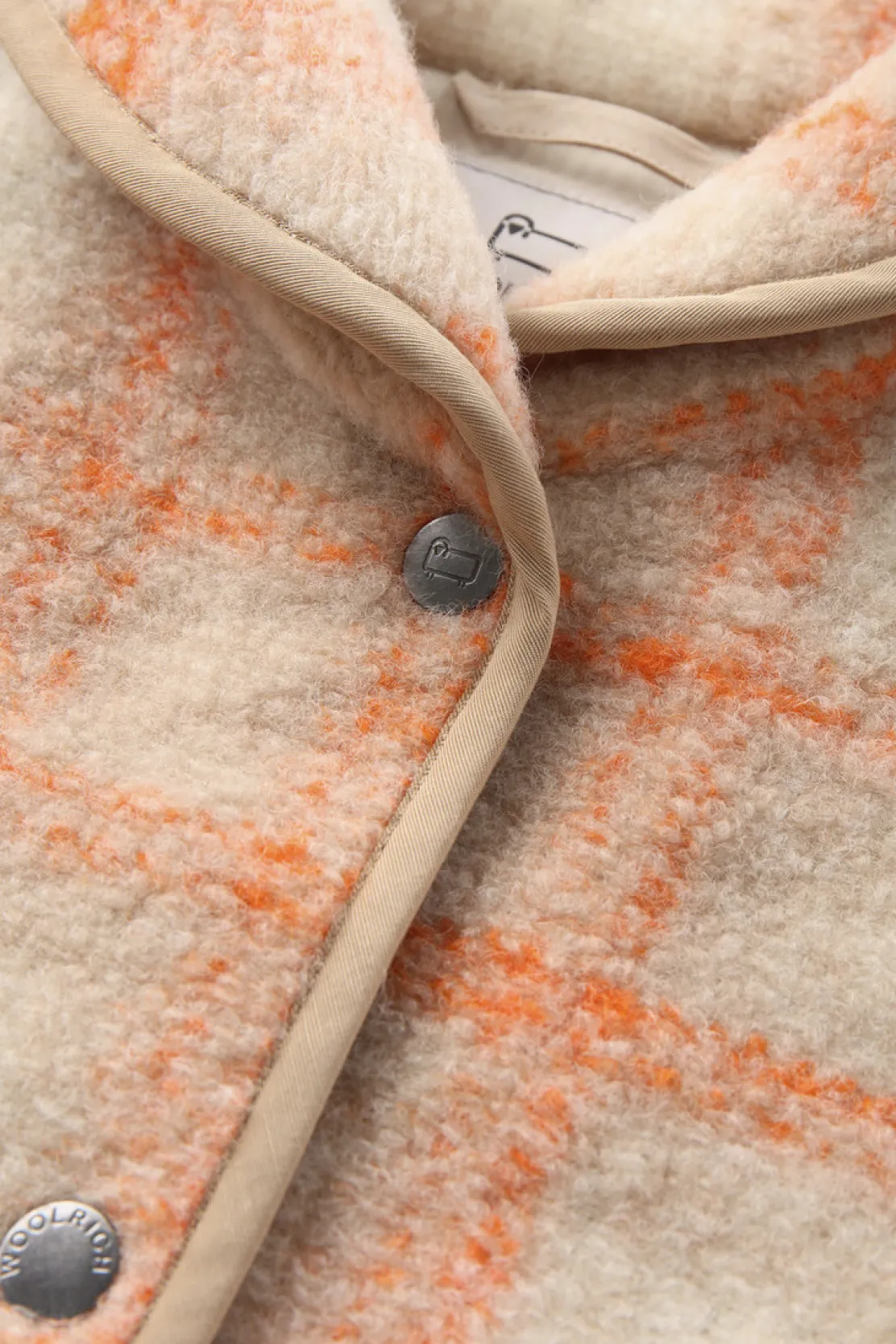 Bomber>Woolrich Bomber Gentry In Misto Lana Con Motivo A Quadri Gold Check