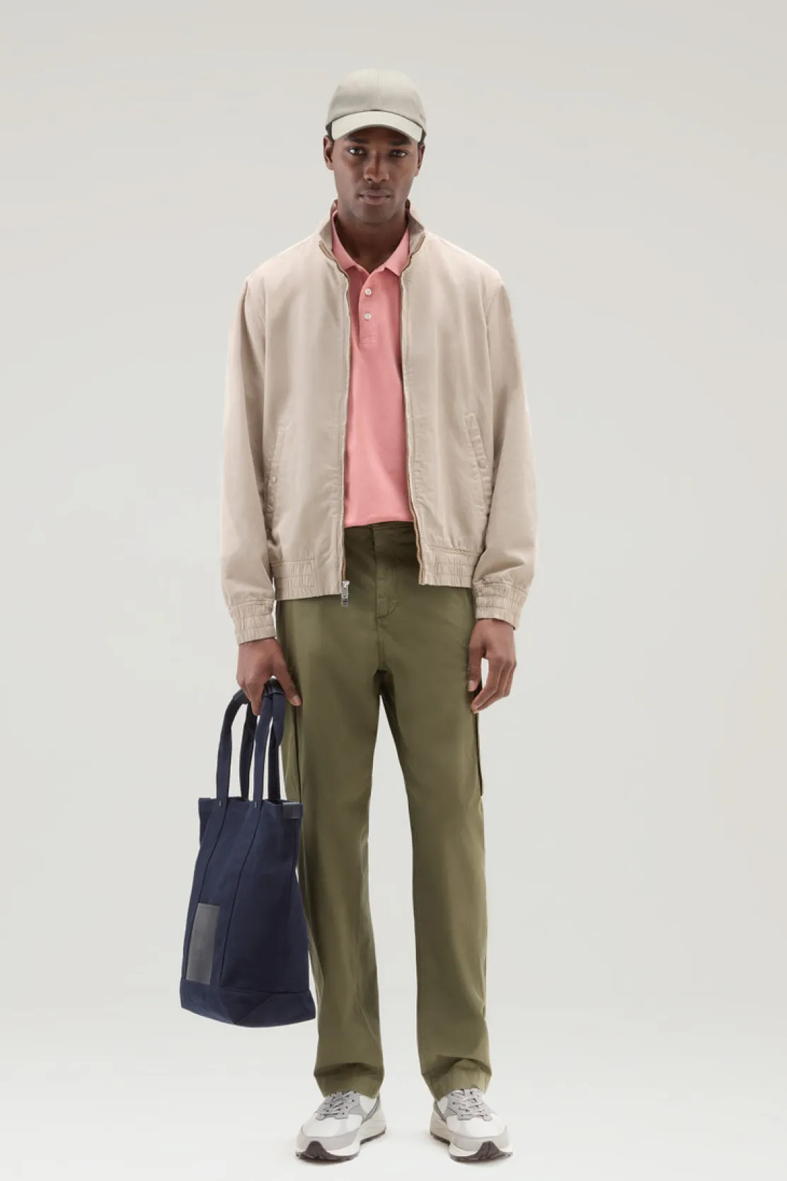 Bomber>Woolrich Bomber In Misto Cotone E Lino Rope