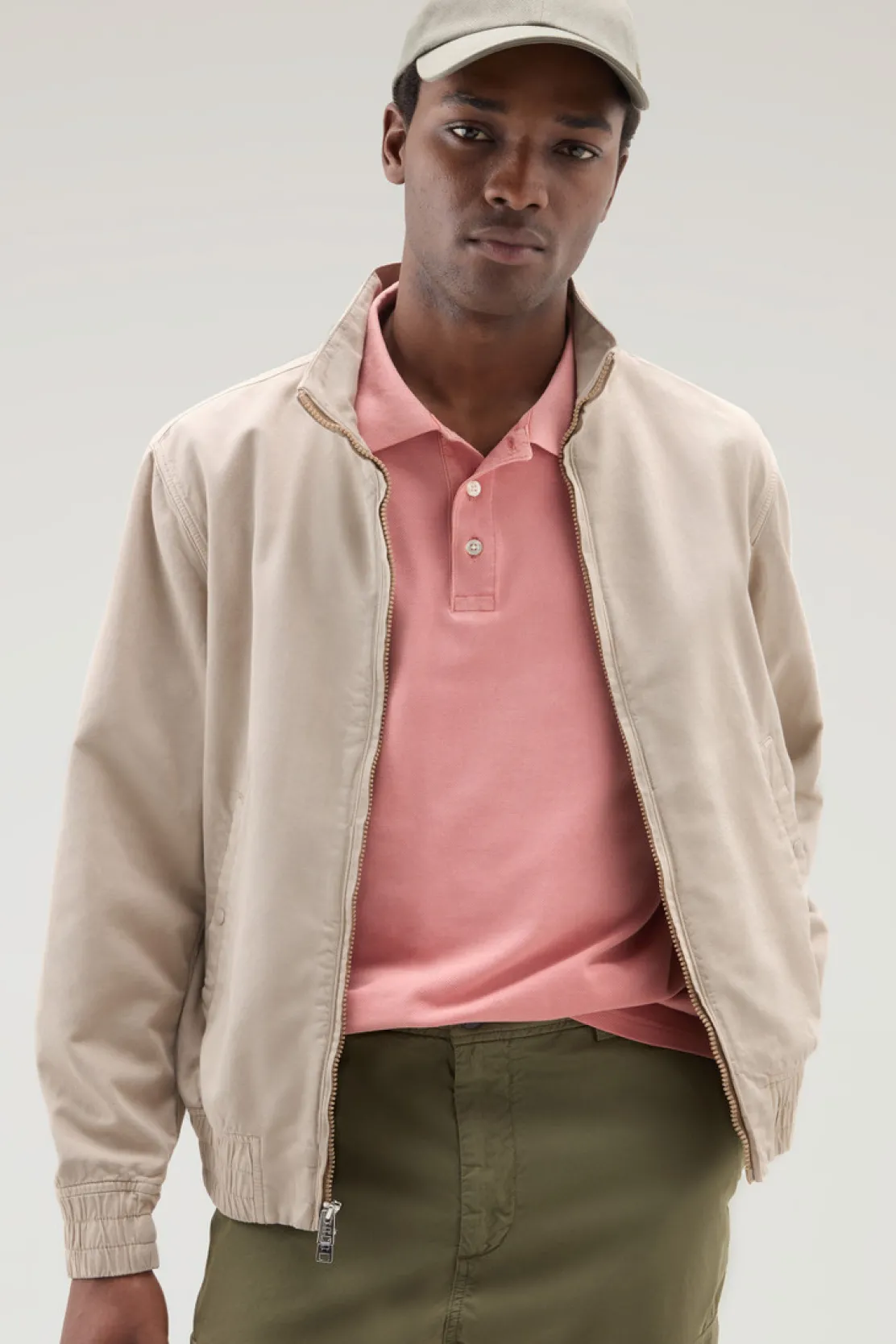 Bomber>Woolrich Bomber In Misto Cotone E Lino Rope