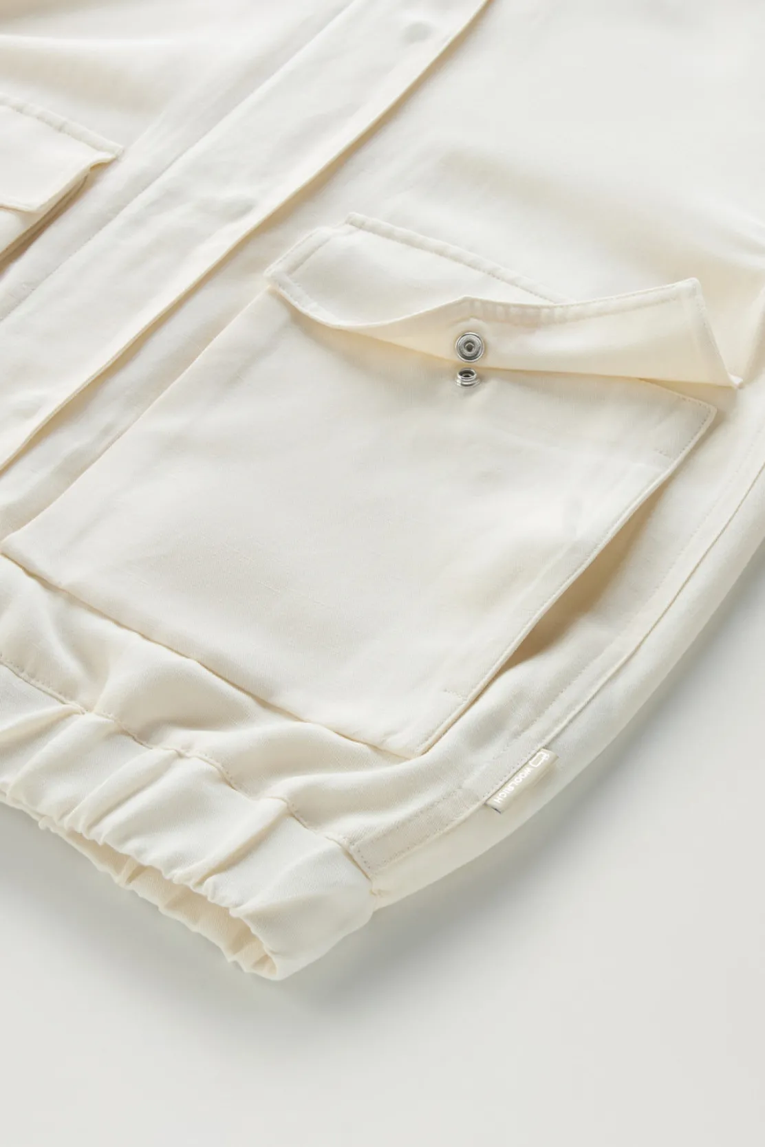 Bomber>Woolrich Bomber In Misto Lino Plaster White