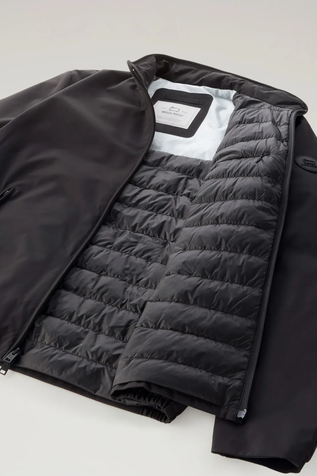 Bomber|Impermeabili>Woolrich Bomber Sailing Imbottito Black