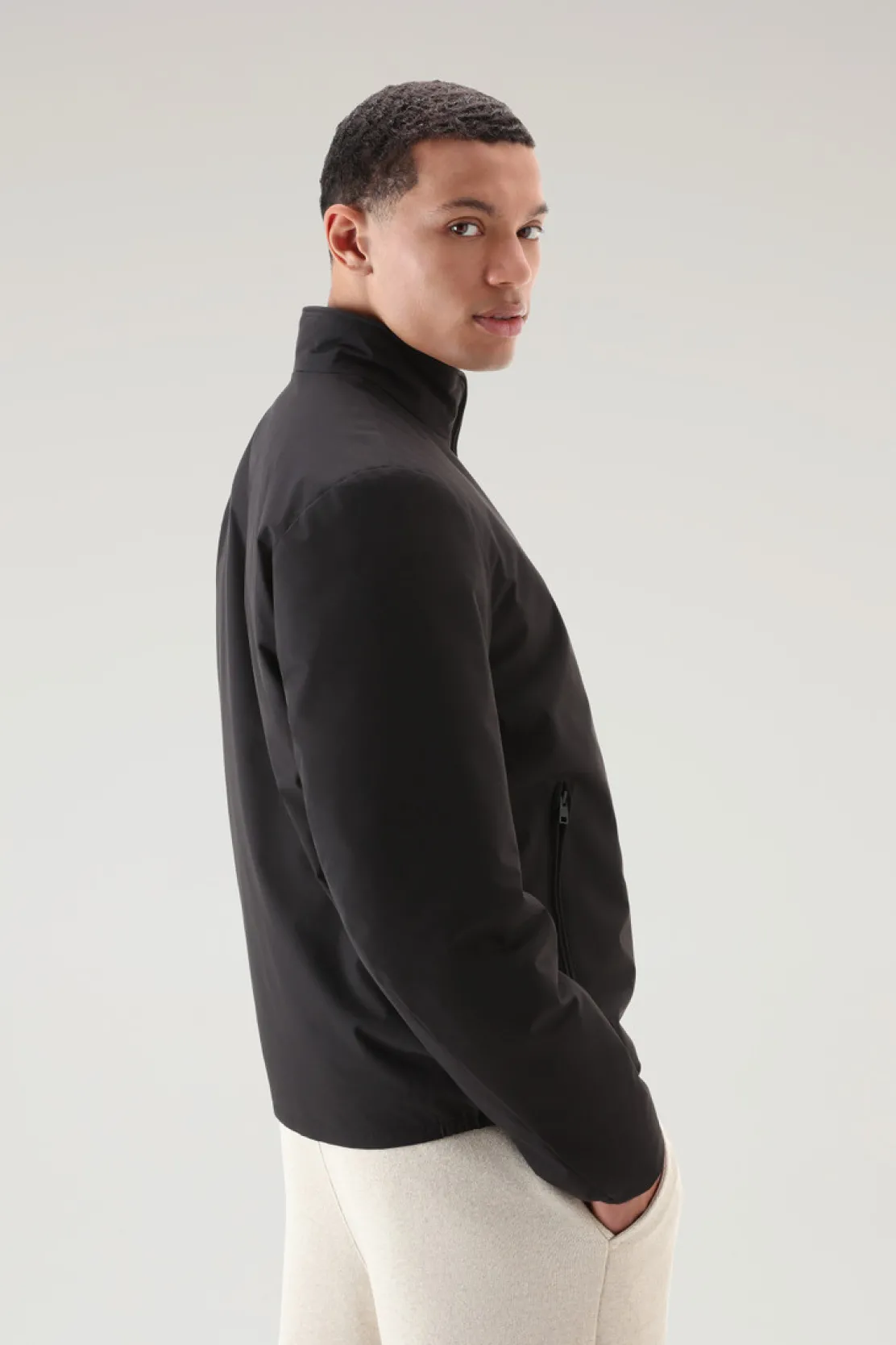 Bomber|Impermeabili>Woolrich Bomber Sailing Imbottito Black