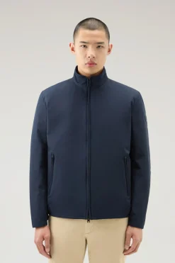 Bomber|Impermeabili>Woolrich Bomber Sailing Imbottito Melton Blue