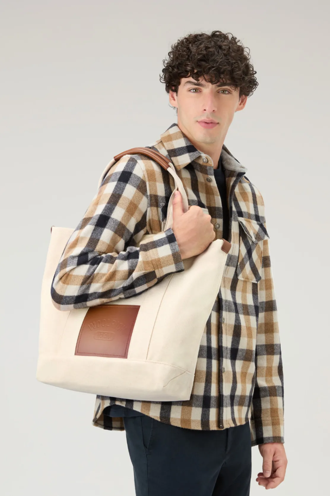 Borse|Borse>Woolrich Borsa Premium Tote Ecrue