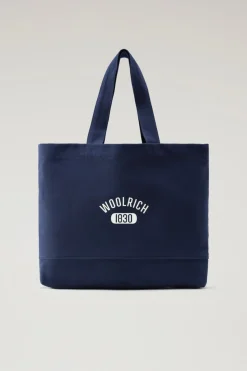 Borse|Borse>Woolrich Borsa Tote Melton Blue
