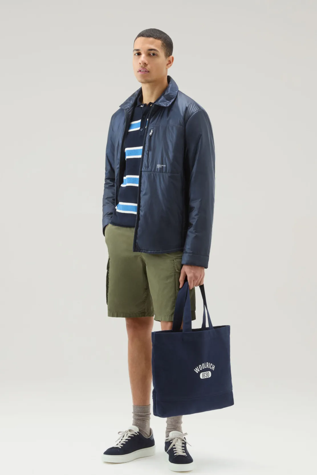 Borse|Borse>Woolrich Borsa Tote Melton Blue