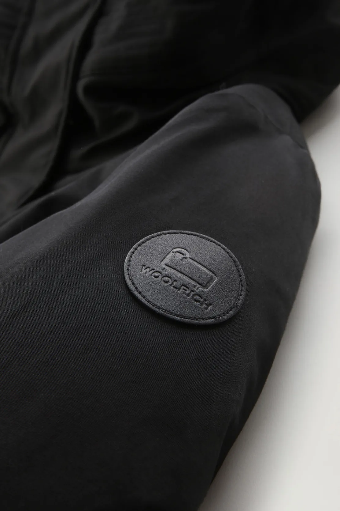 Parka>Woolrich Boulder Parka In Ramar Cloth Con Cappuccio E Collo Removibile In Pelliccia Sintetica Black