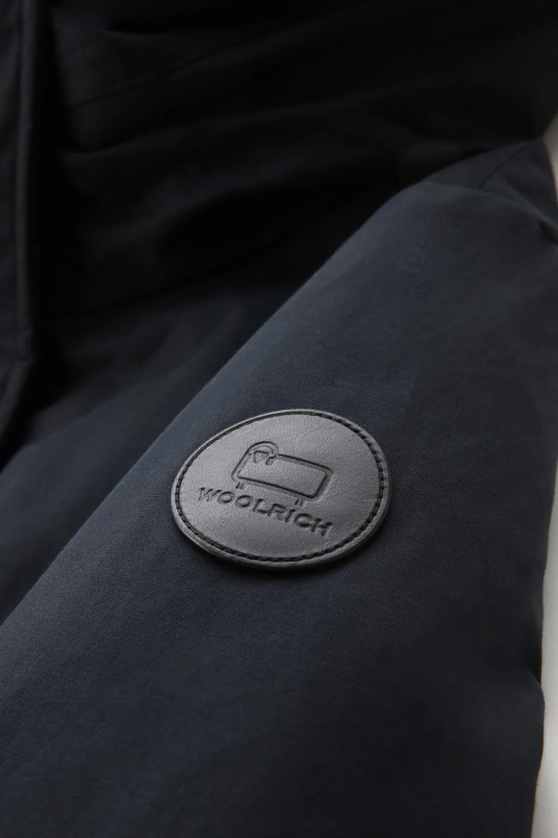 Parka>Woolrich Boulder Parka In Ramar Cloth Con Cappuccio E Collo Removibile In Pelliccia Sintetica Dark Navy