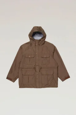 Outdoor Label Designed in Japan|Impermeabili>Woolrich Bush Parka In GORE-TEX Light Brown