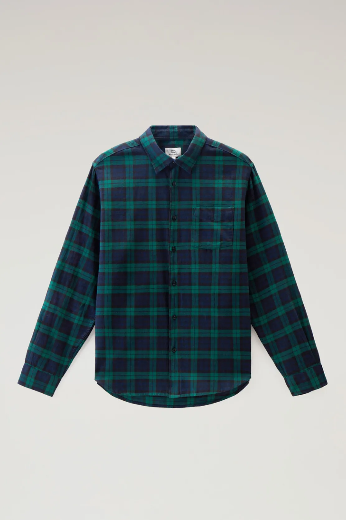 Camicie>Woolrich Camicia A Quadri In Flanella Leggera Black Watch