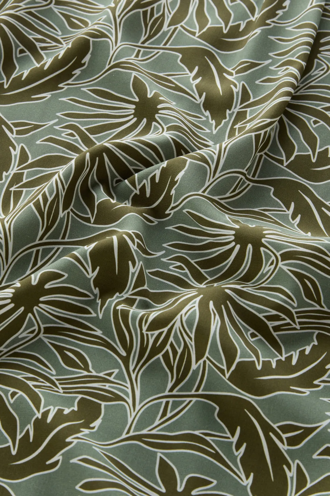 Camicie>Woolrich Camicia Con Stampa Tropical Tropical Sage